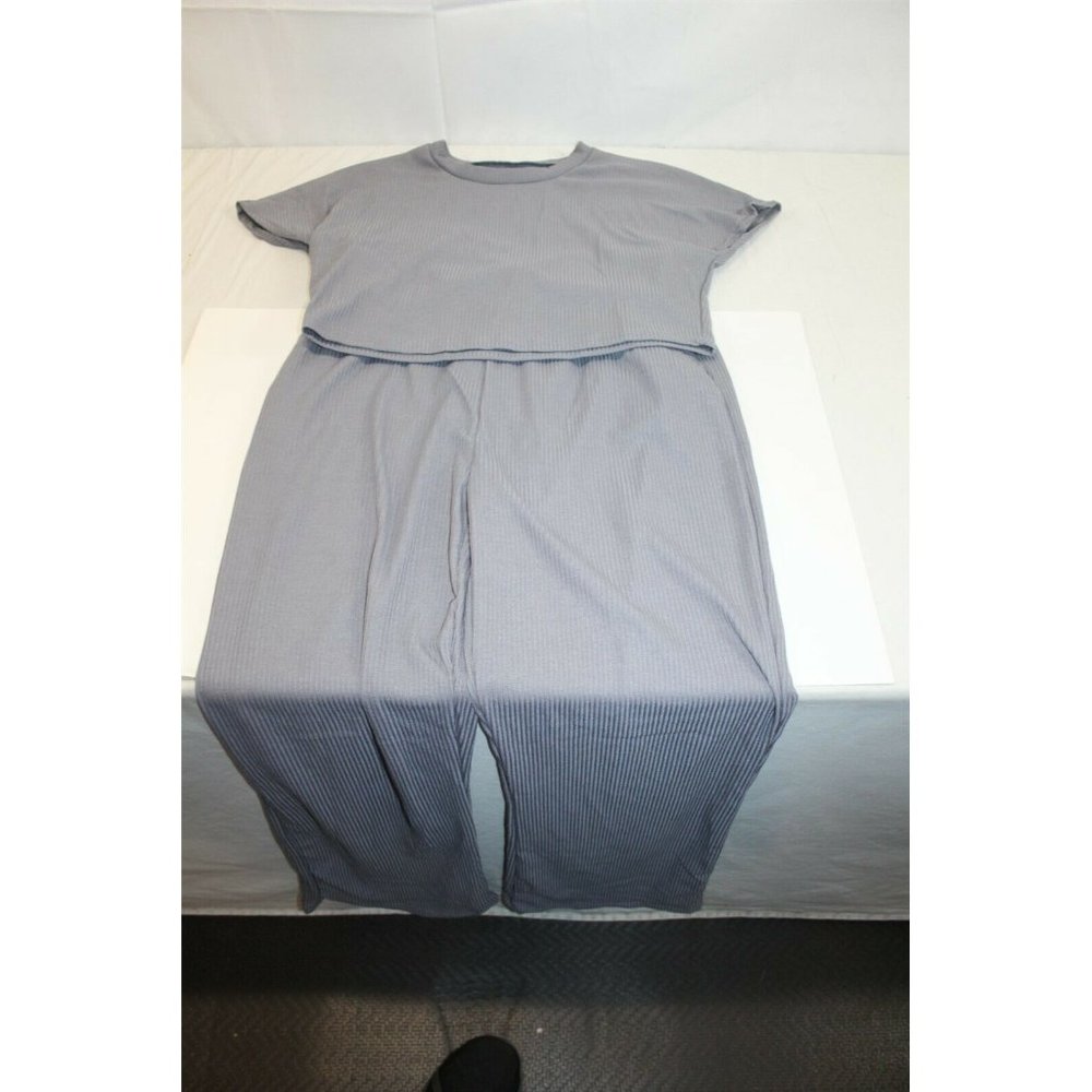 New 2 Piece Jumpsuit Off Shoulder Casual High Waist